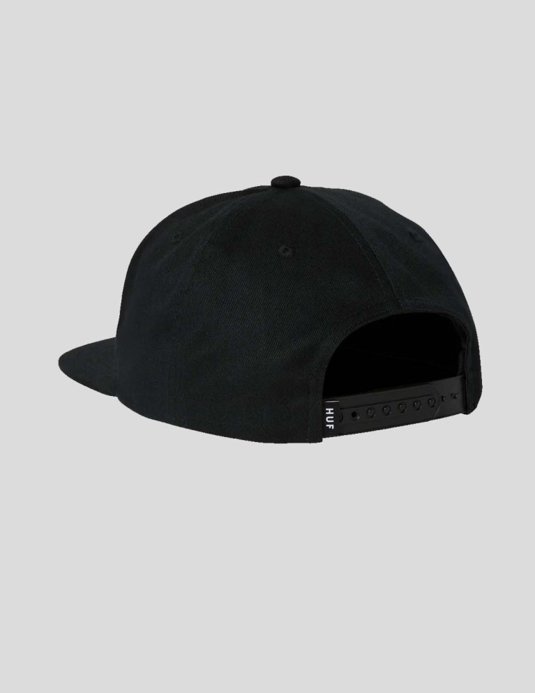 Gorra HUF set triplo triangle snapback black